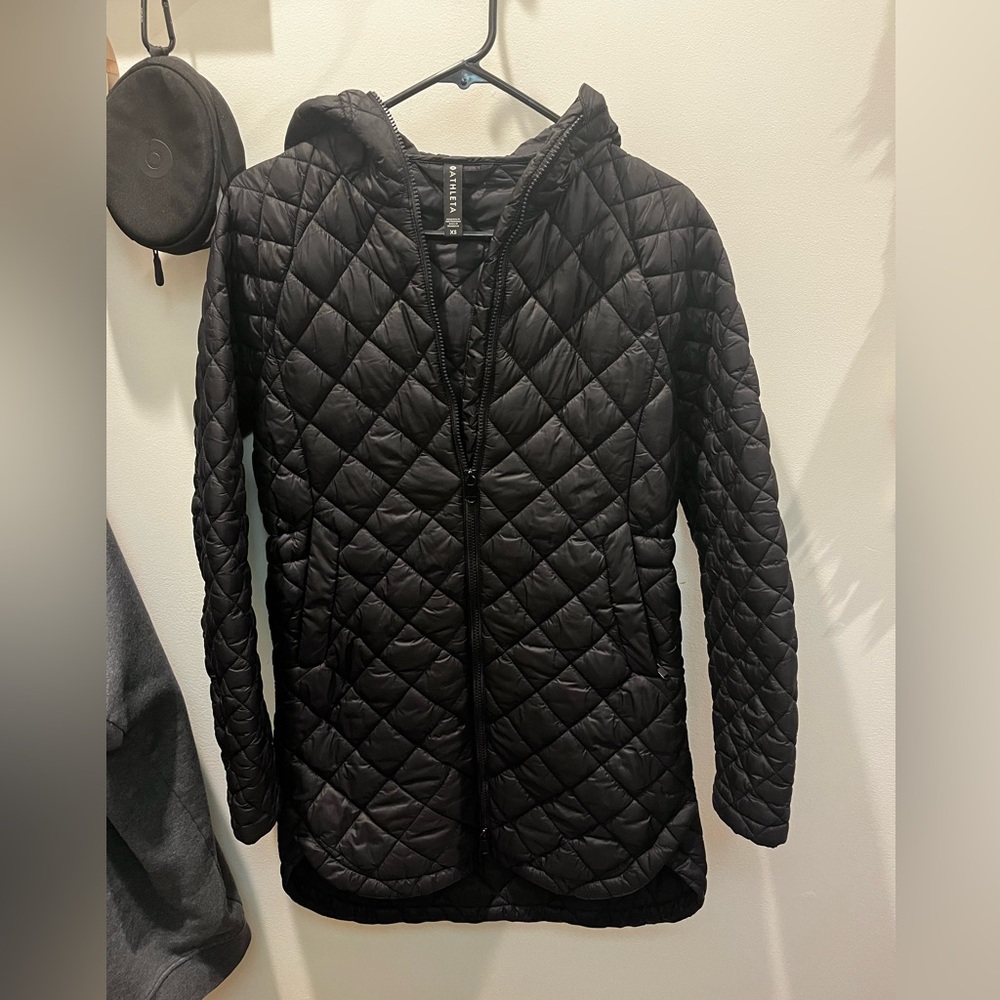 Athleta whisper featherless parka XS black